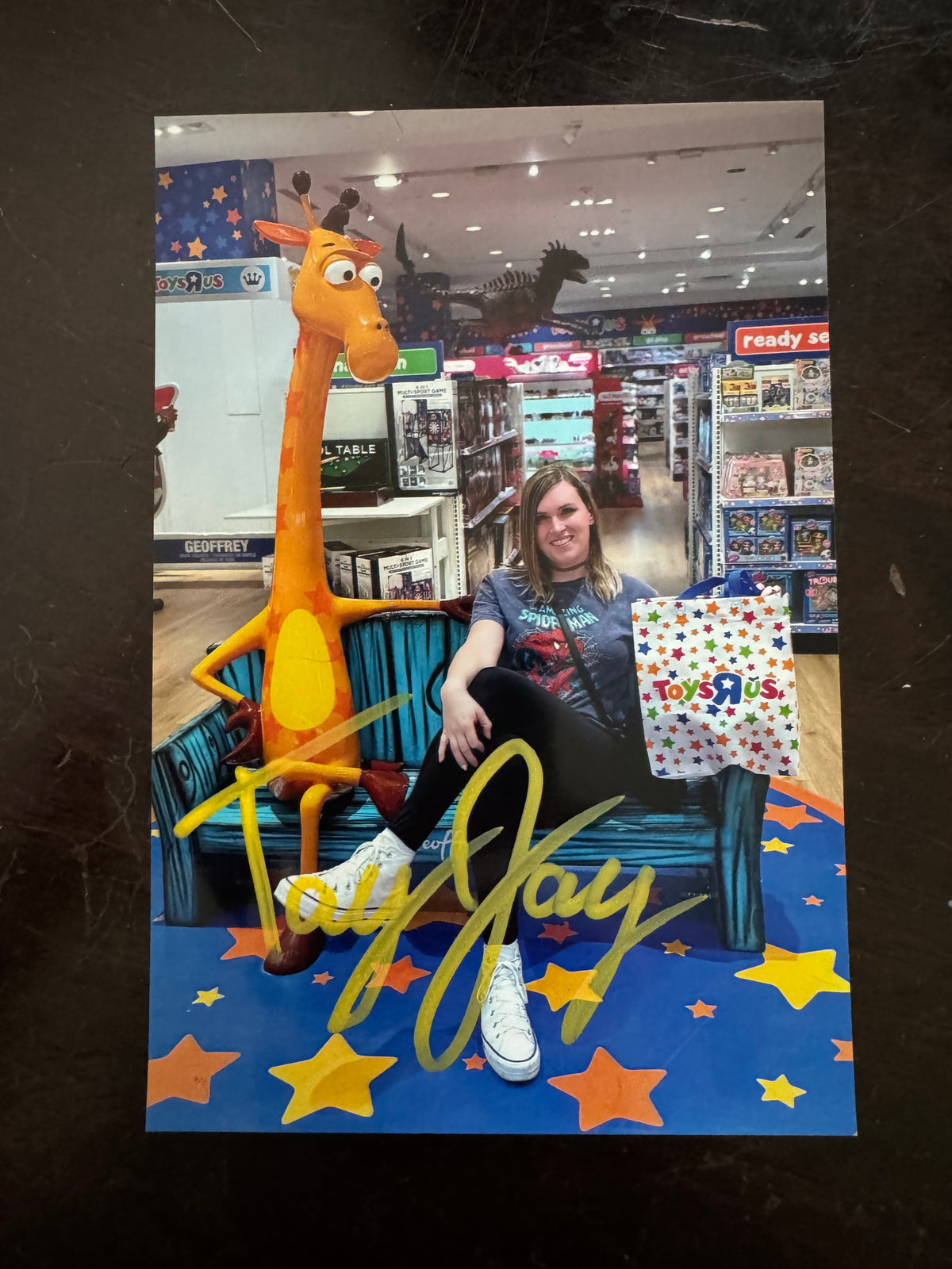 4"x 6" Toys R Us Personalized Autographed Photo